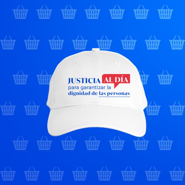 Gorra Justicia al Día - blanca