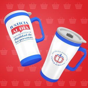 Vaso Portátil Térmico (Azul/Blanco)