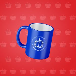 Taza Justicia al Día - color azul